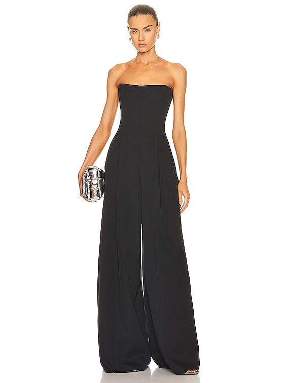 Bottega Veneta Strapless Jumpsuit in Black | FWRD