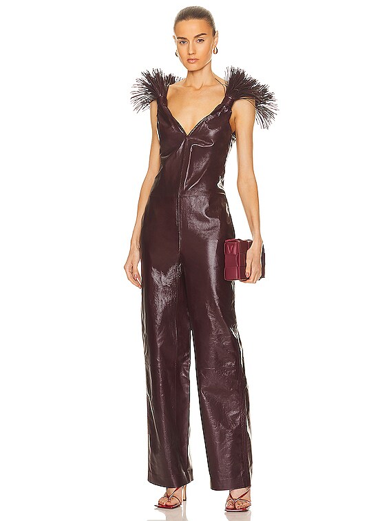 Bottega Veneta Jumpsuit in Ox Blood | FWRD