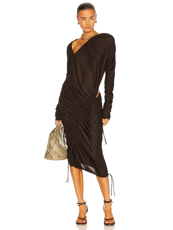 sage green halter maxi dress Rewritten Roma Halterneck Dress in Sage Green at Nordstrom, Size 8 main image 0