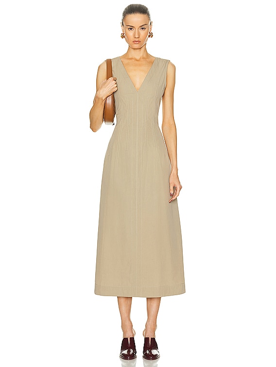Bottega Veneta Midi Dress in Sand | FWRD