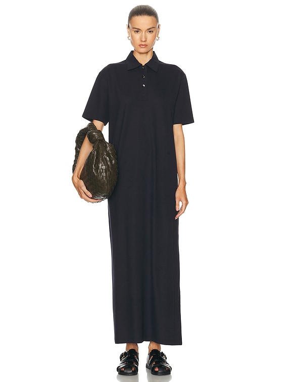 Bottega Veneta Polo Maxi Dress in Dark Night | FWRD