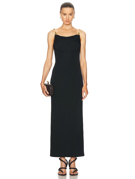 Bottega Veneta Midi Dress in Black | FWRD
