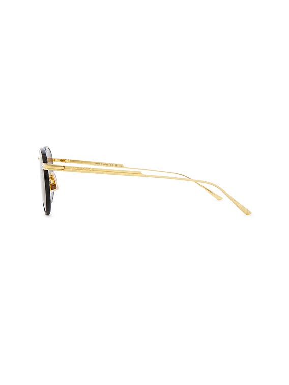 BOTTEGA VENETA Light Ribbon Sunglasses Gold Grey Light Ribbon aviator sunglasses in gold - Bottega Veneta  main image 2