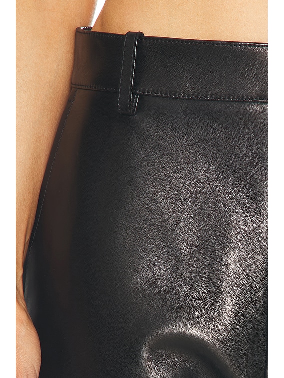 BOTTEGAVENETA パンツ 708514 Bottega Veneta Leather Straight Leg in Black | FWRD