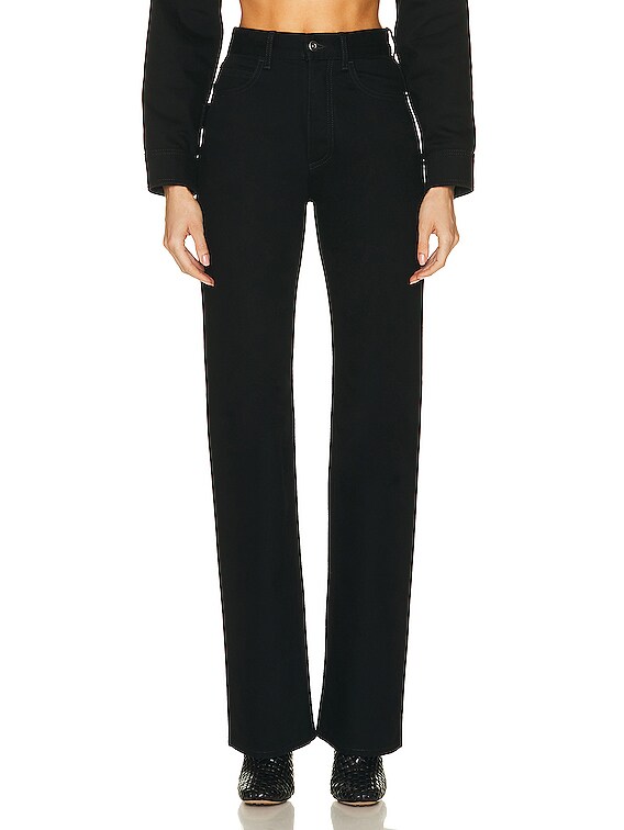 Bottega Veneta Straight Leg Pant in Black | FWRD