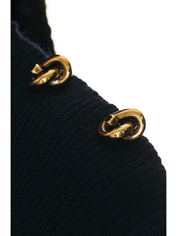Bottega Veneta Dry Wool Rib Sweater in Abyss | FWRD