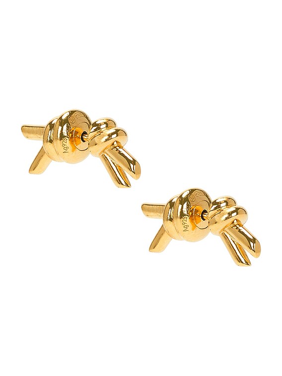 イヤリング Bottega Veneta KNOT STUD EARRINGS Bottega Veneta® Women's Knot Earrings in Silver. Shop online