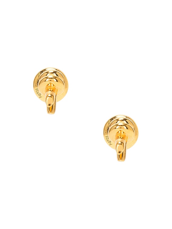 【BOTTEGA VENETA】CIRCULAR KNOT EARRINGS Bottega Veneta Knot Earrings in Gold | FWRD