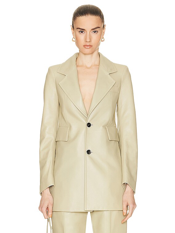 Bottega Veneta Curved Sleeve Jacket in Fennel Seed | FWRD