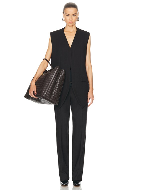 Bottega Veneta Blazer Vest in Fondant & Black | FWRD