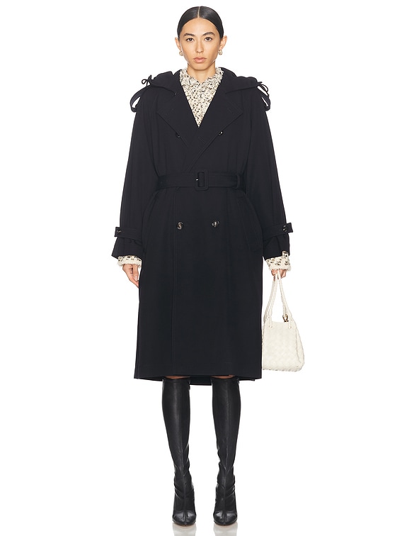 コート BOTTEGA VENETA MIDNIGHT BLUE WOOL BLEND COAT Bottega Veneta Midnight Blue Wool Blend Coat | ModeSens