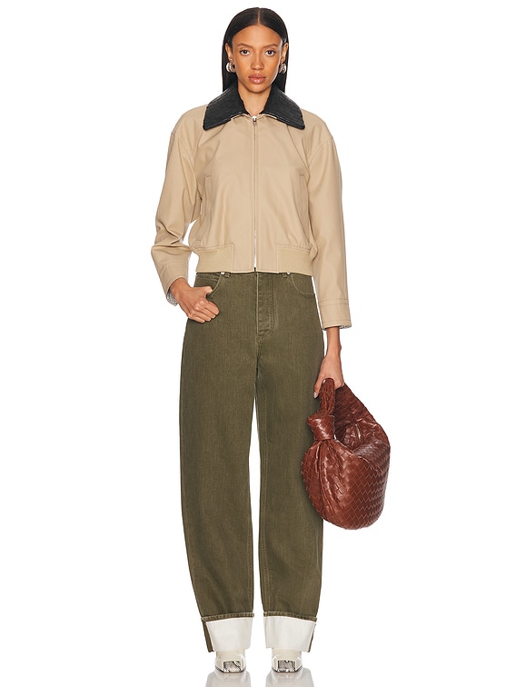 Bottega Veneta Bomber Jacket in Beige | FWRD