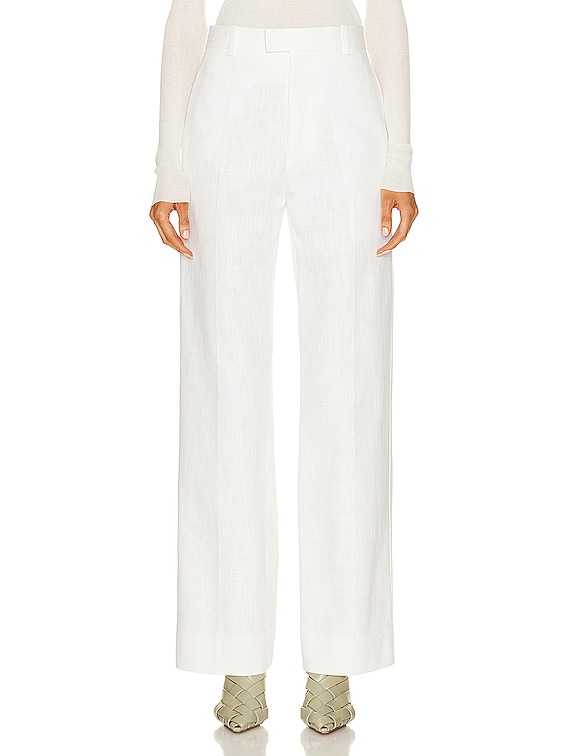 Bottega Veneta Wide Leg Pant in Chalk | FWRD