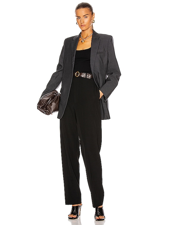 パンツ BOTTEGA VENETA FW23 TAILORED PANTS (708384_VKIS01000) Bottega Veneta Sartorial Wool Twill Trousers in Black | FWRD