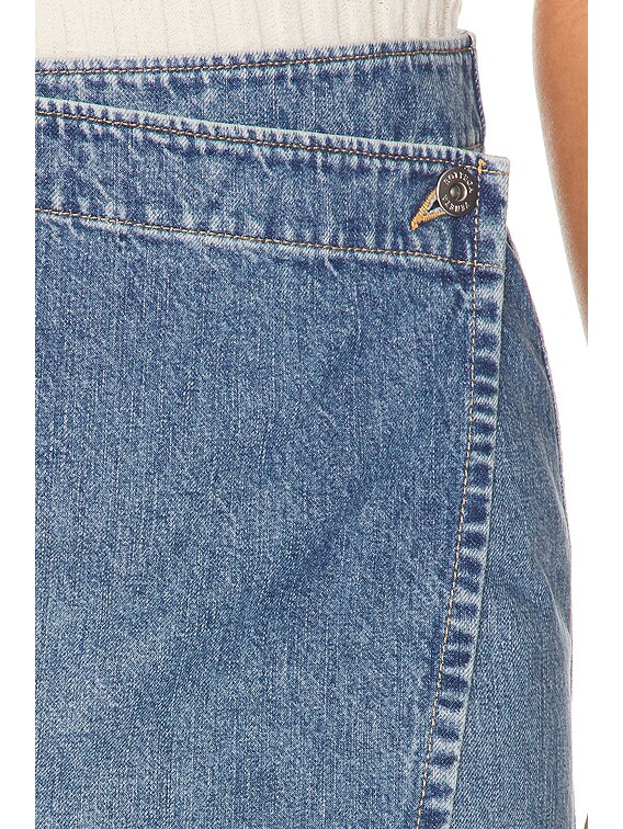 Bottega Veneta スカート　40 BOTTEGA VENETA | DENIM JACQUARD WIDE LEG TROUSERS