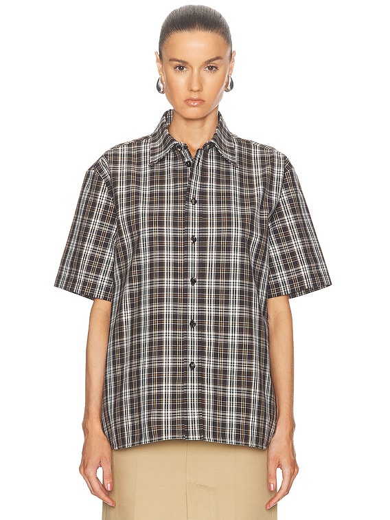 ■BOTTEGA VENETA■ Light Cotton BV Embroidered Short Sleeve Bottega Veneta® Women's Light Cotton Jersey T-Shirt in Chalk