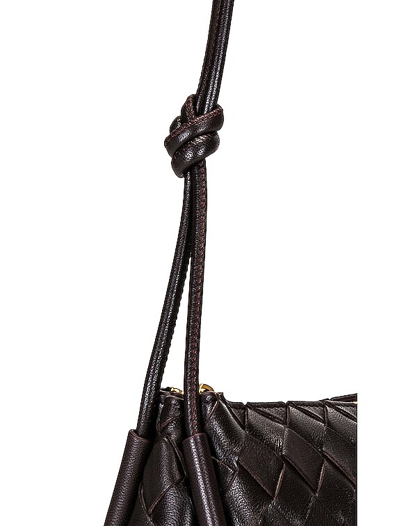 【BOTTEGA VENETA】★送料・関税込★Pouch on Strap Bottega Veneta Pouch On Strap in Potion & Gold | FWRD