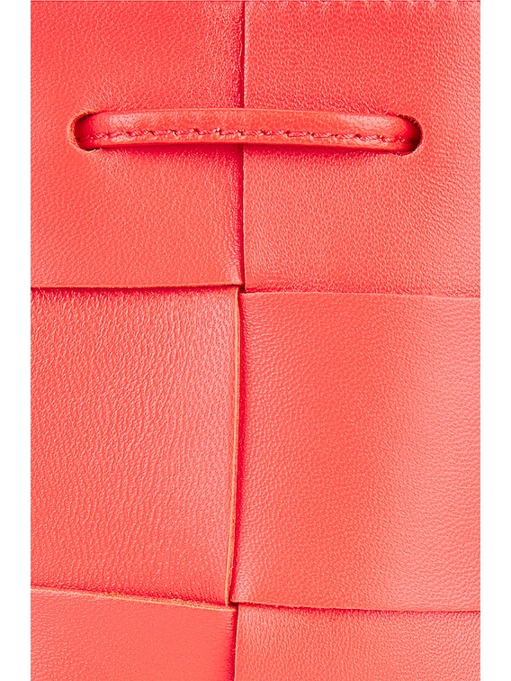 Bottega Veneta Mini Cassette Bucket Bag in Sunburst & Gold