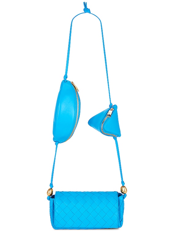 ショルダーバッグ・ポシェット BOTTEGA VENETA  Crossbody Bags Women Leather Heavenly/Pool Bottega Veneta Mini Loop Leather Crossbody Bag | Saks Fifth