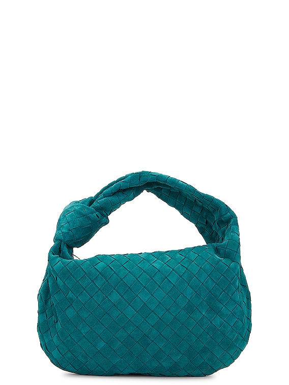 Green Jodie Teen Intrecciato-leather shoulder bag, Bottega Veneta