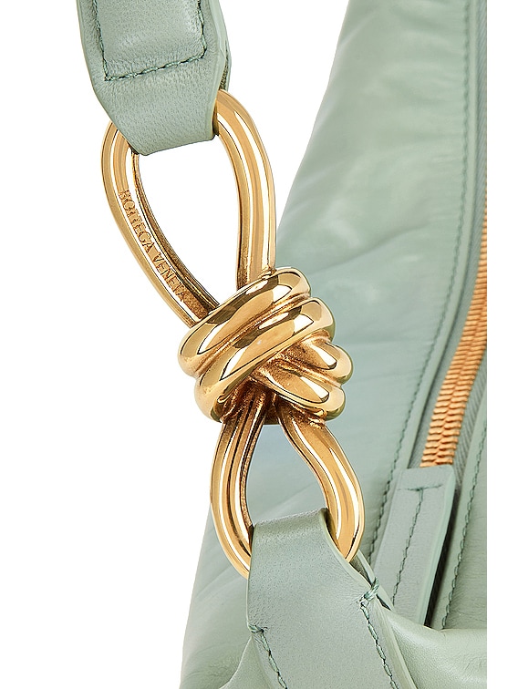 Bottega Veneta Baguette Shoulder Bag in New Sauge & M Brass