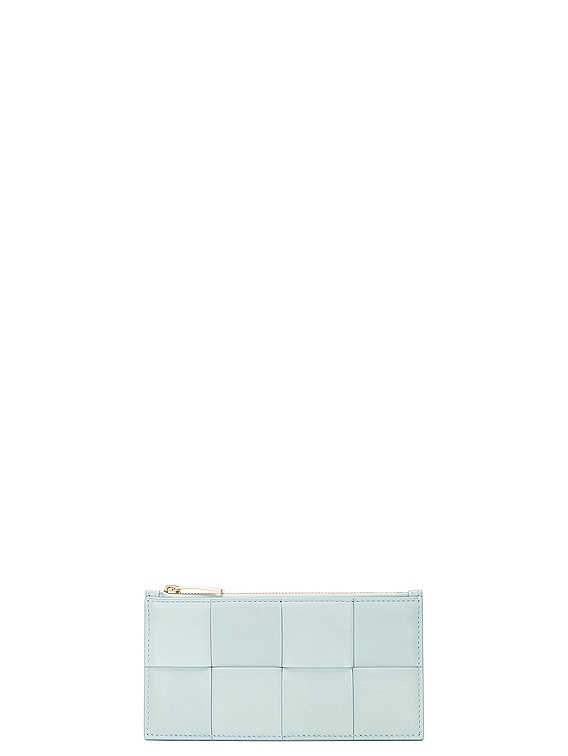 Bottega Veneta ZIPPED CARD CASE カードケース - Teal Washed & Gold