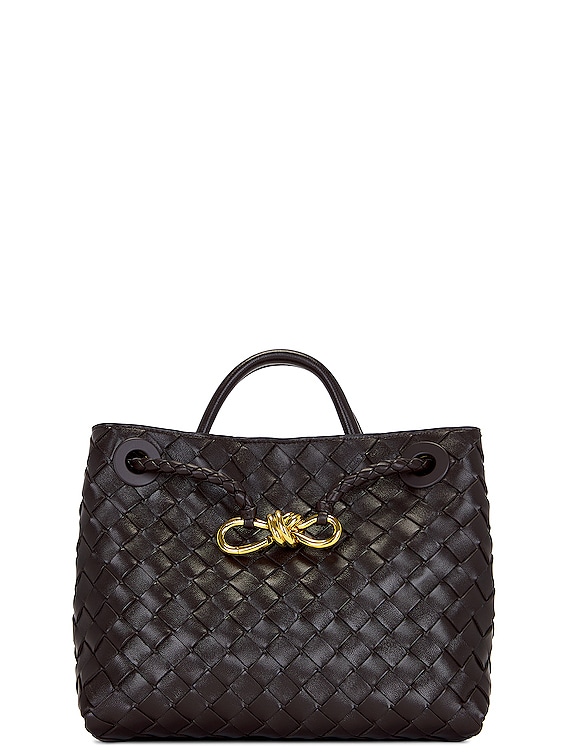 Bottega Veneta Small Andiamo Bag in Fondant & Brass | FWRD