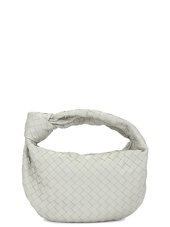 Bottega Veneta TEEN JODIE バッグ - Agate Grey & Gold | FWRD