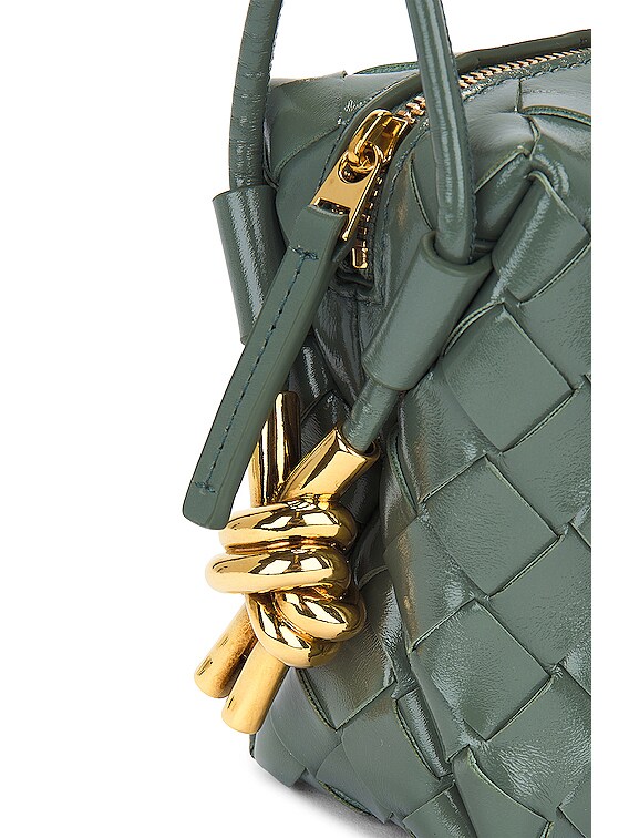Bottega Veneta Mini Loop Metal Knot Bag in Aloe | FWRD