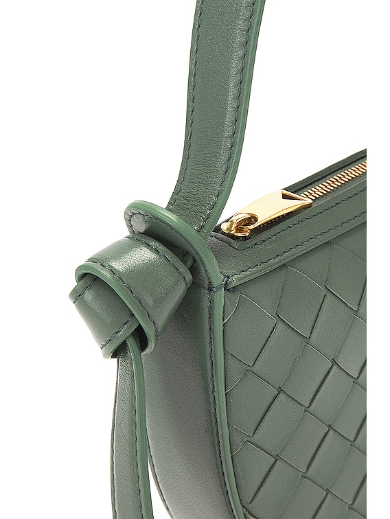 Bottega Veneta Mini Sunrise Bag in Aloe & Gold | FWRD