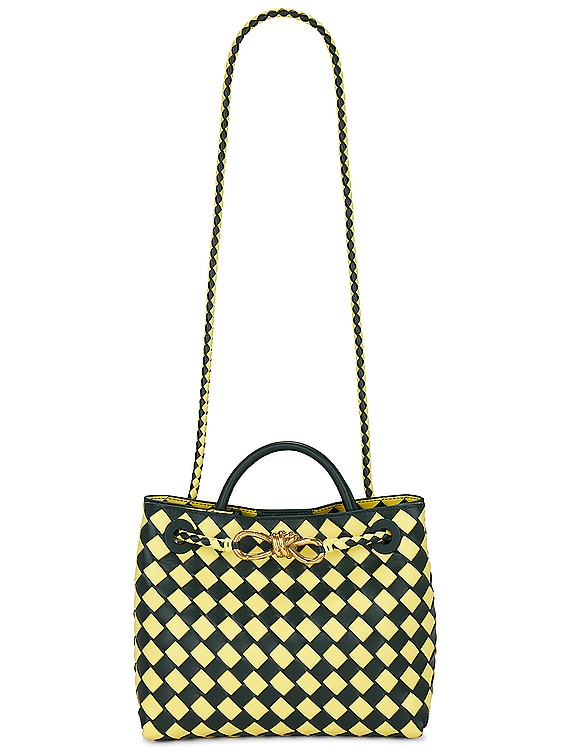 Bottega Veneta Small Andiamo Bag in Emerald Green & Sherbert | FWRD