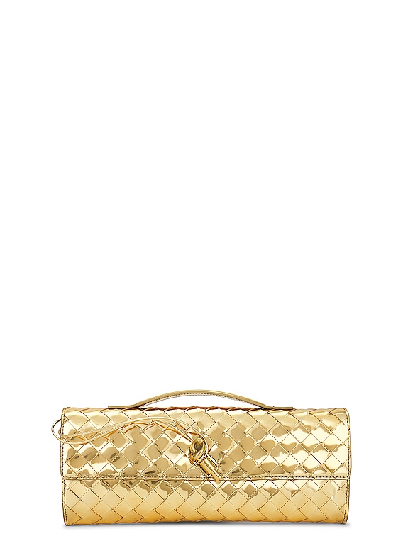 Bottega Veneta Long Clutch in Gold | FWRD