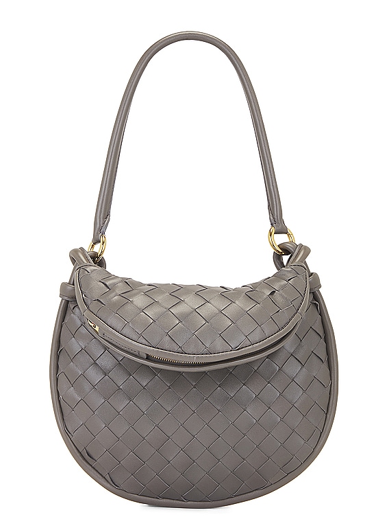 Bottega Veneta Small Gemelli Bag in Light Graphite & Muse
