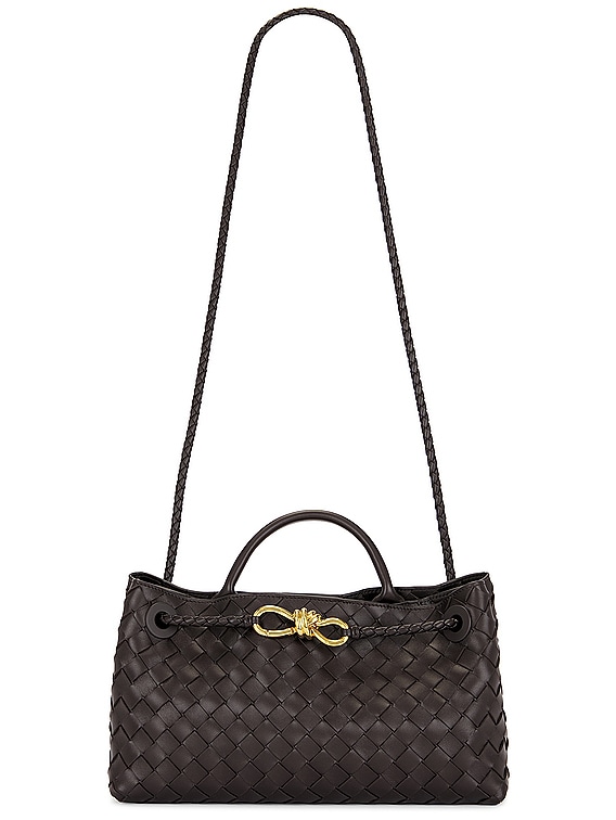 Bottega Veneta Small East West Andiamo Bag in Fondant & Muse