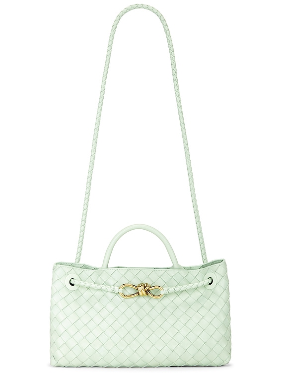 Bottega Veneta SMALL EAST WEST ANDIAMO バッグ - Fresh Mint & Muse Brass | FWRD