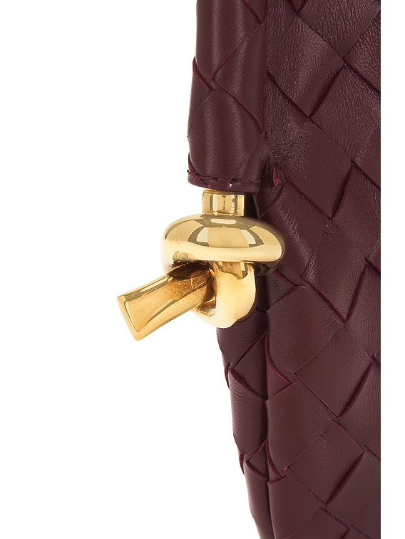 Bottega Veneta Small Solstice Bag in Cherry & Muse Brass | FWRD
