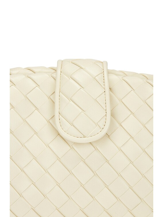 Bottega Veneta Lauren 1980 Teen Clutch With Chain in String Bottega Veneta Lauren 1980 Teen Clutch With Chain in String