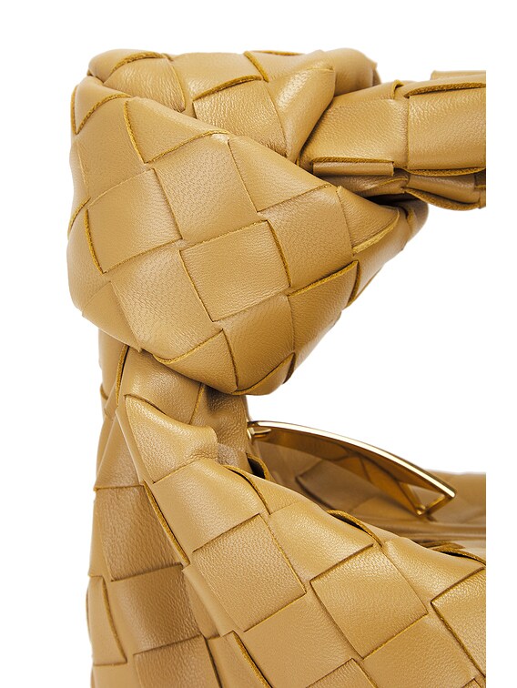 Bottega Veneta Mini Jodie Bag in Dark Praline & Gold | FWRD