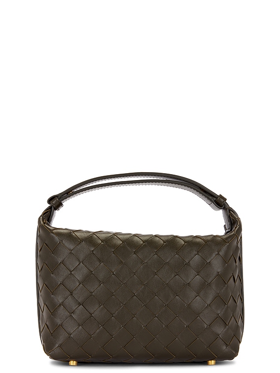 Bottega Veneta MINI WALLACE バッグ - Kaki & Gold | FWRD