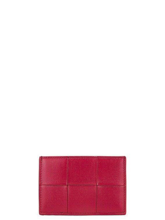 Bottega Veneta Cassette Card Case in Dark Red | FWRD