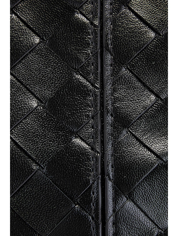 Bottega Veneta Medium Prism Pouch in Black & Gold | FWRD