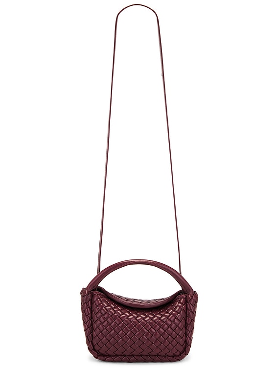 Bottega Veneta Mini Cobble Top Handle Bag in Barolo & Muse
