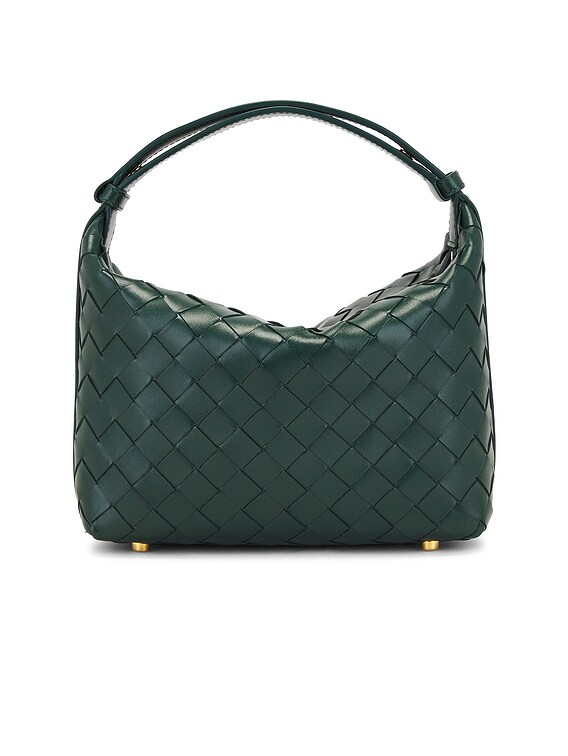 Bottega Veneta Mini Wallace Bag in Emerald Green & Gold | FWRD
