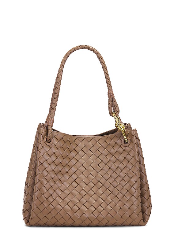【関税・送料込み】Bottega Veneta Large Parachute Bag Bottega Veneta Large Parachute Bag in Pinecone & Muse Brass