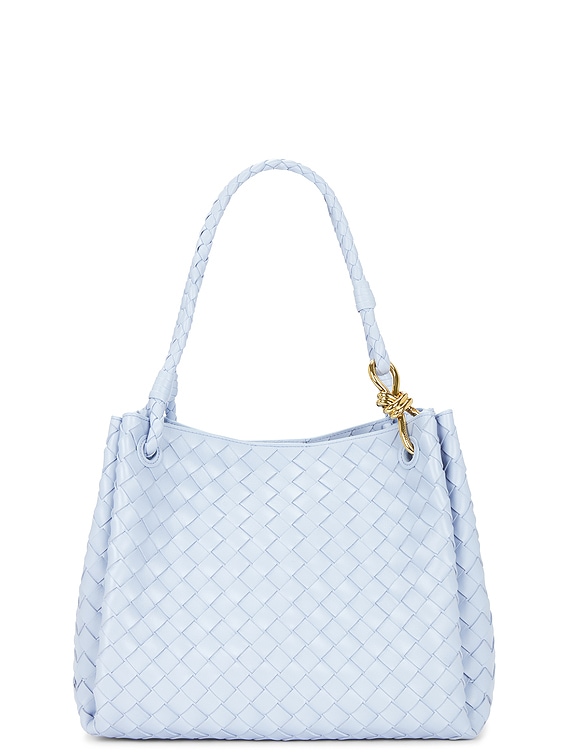 【BOTTEEGA VENETA】LARGE PARACHUTE パラシュート ハンドバッグ Bottega Veneta Large Parachute Bag in Lunar & Muse Brass | FWRD