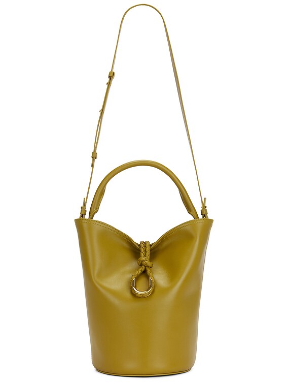 Bottega Veneta Liberta Bucket Bag in Limonite & Muse Brass | FWRD
