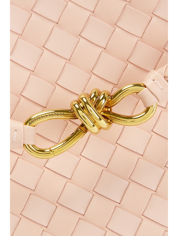 Bottega Veneta Medium Andiamo Bag in Cameo & Muse Brass | FWRD