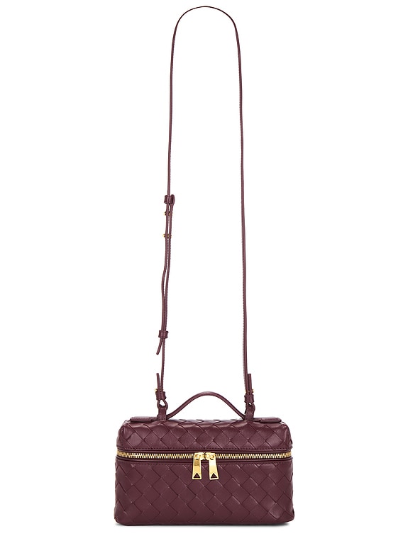 Bottega Veneta Bang Bang Vanity Case in Barolo & Gold | FWRD