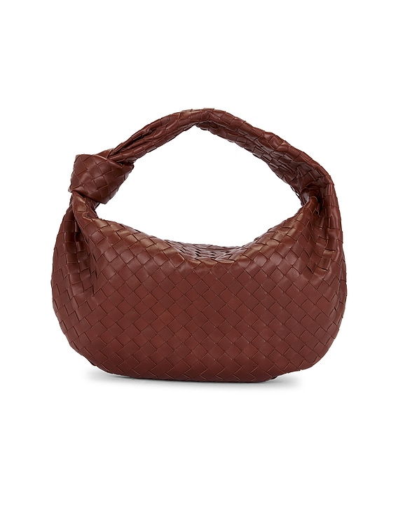 トートバッグ BOTTEGA VENETA JODIE HOBO BAG SMALL (600261 VCPP0 2504) Bottega Veneta Jodie Bag in Sapele & Gold | FWRD