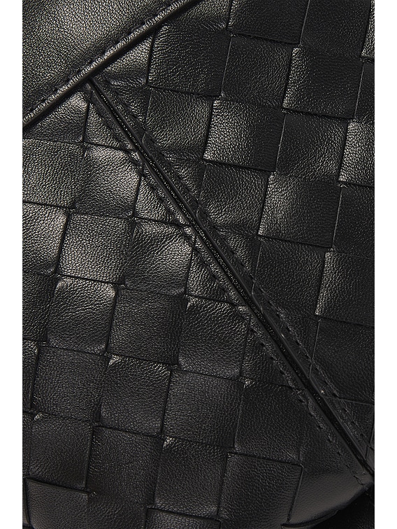 Bottega Veneta Small Prism Pouch in Black & Gold | FWRD